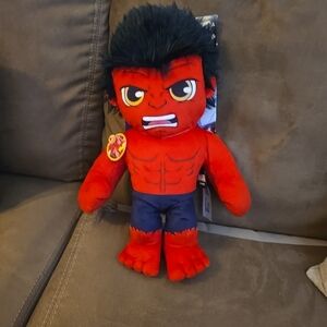Marvel Plush Talkers Red Hulk 11.75-Inch Plush with Sound